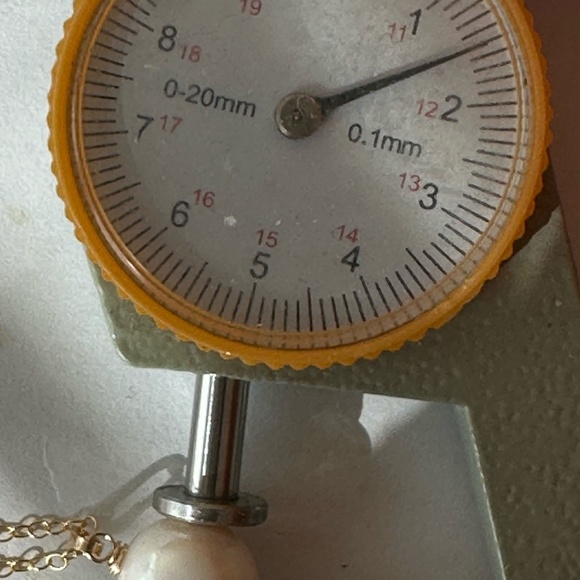 11.5mm White Cultured Pearl 14K Yellow Gold Filled Necklace - 16 Inches - Picture 6 of 6